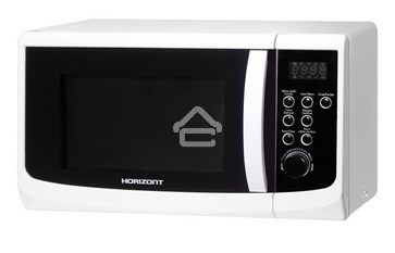 Микроволновая печь Horizont 23MW800-1379CAW белый, 23 л, 800 Вт, переключатели -поворотный механизм/кнопки