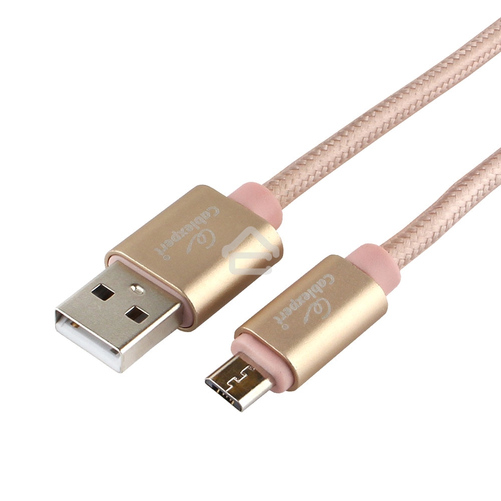 Кабель USB2.0 Cablexpert CC-U-mUSB01Gd-1.8M, AM/microB, серия Ultra, длина 1.8м, золотой, блистер