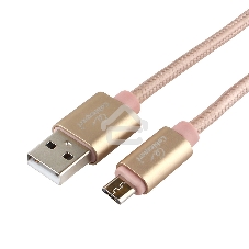 Кабель USB2.0 Cablexpert CC-U-mUSB01Gd-1.8M, AM/microB, серия Ultra, длина 1.8м, золотой, блистер