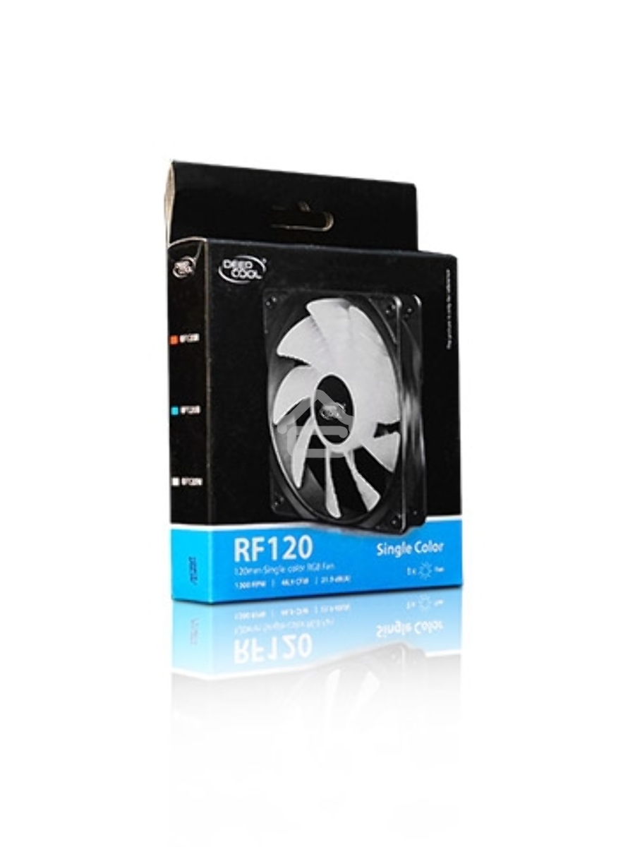 Вентилятор для корпуса DEEPCOOL RF120W черный, 120 мм, 1300 об/мин, 21.9 дБ, 3 pin