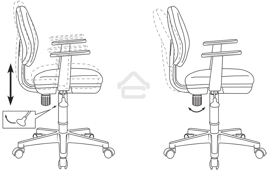 Кресло детское Бюрократ CH-W356AXSN мультиколор маскарад, крестовина пластик, пластик белый