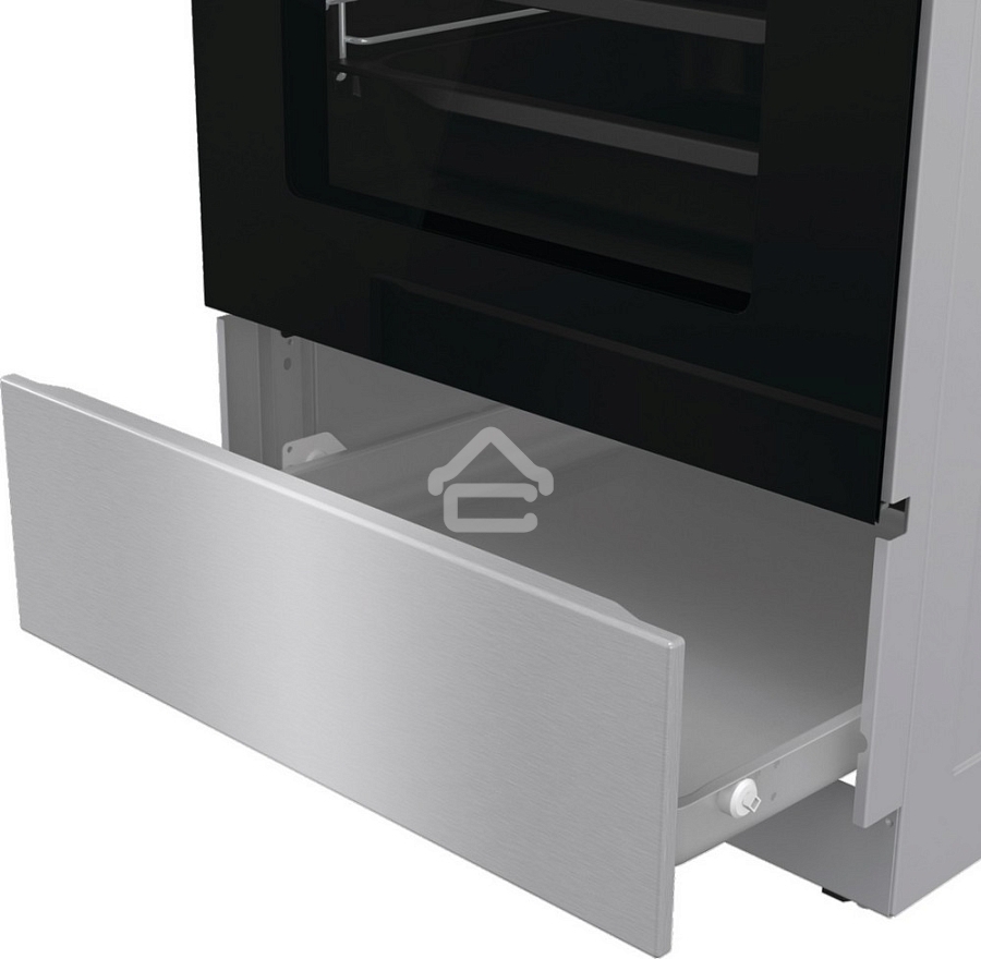 Плита электрическая Gorenje GECS5C70XA серебристый, конфорок 4 электрических, духовка 70 л, 50 см x 85 см x 59.4 см