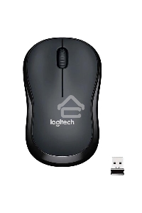 Мышь беспроводная Logitech M220 SILENT черный, 1000 dpi, радиоканал, USB, кнопки - 3