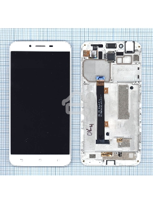 Дисплей для Asus ZenFone 3 Max ZC553KL белый с рамкой