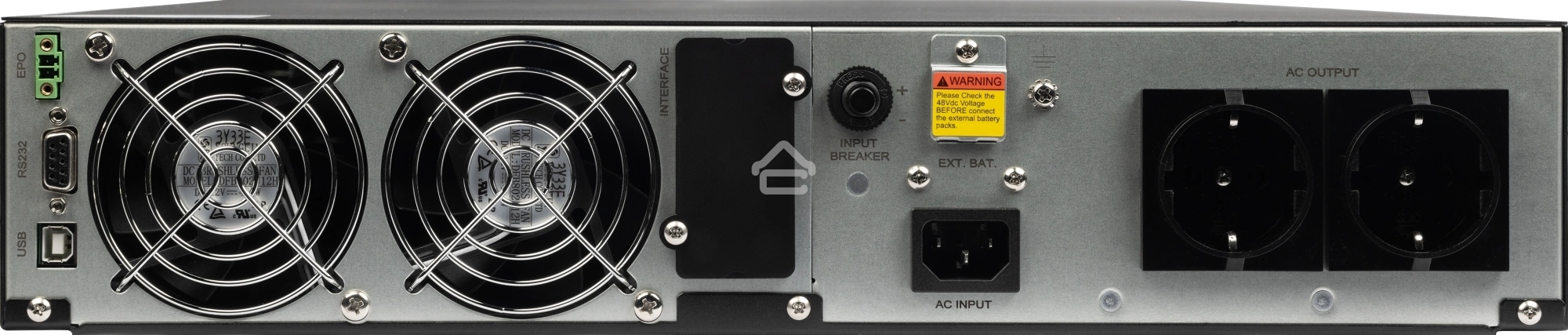 Источник бесперебойного питания SMARTWATT Онлайн, 2000/1800 ВА/Вт, стоечный/напольный, LCD дисплей, 2 Shuko CEE7/4