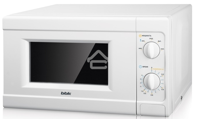 Микроволновая печь BBK 20MWS-705M/W белый, 20 л, 700 Вт, поворотный механизм