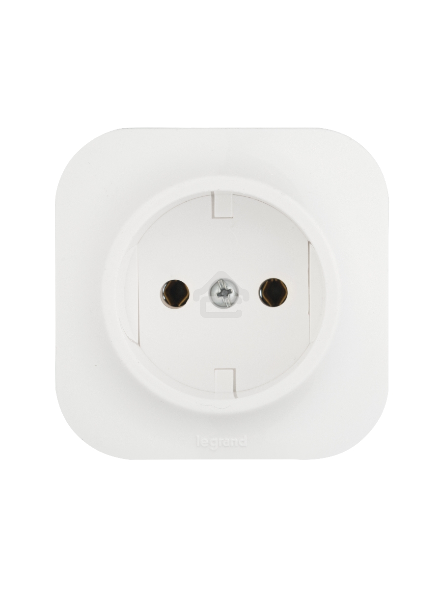 Розетка Legrand 782210 без заземления без шторок (Белая)