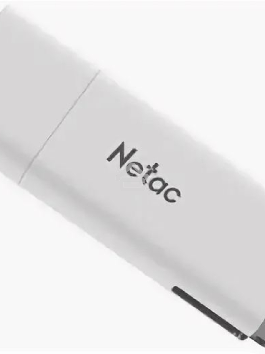 Флеш диск Netac U185 8Gb <NT03U185N-008G-20WH>, USB2.0, с колпачком, пластиковая белая