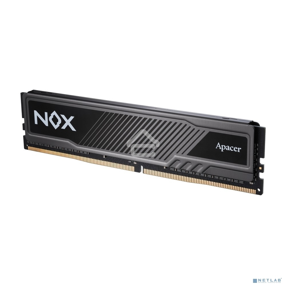 Оперативная память Apacer Nox, DDR4, 16GB (1x16 GB), 3200 MHz, CL16, DIMM, радиатор, черный