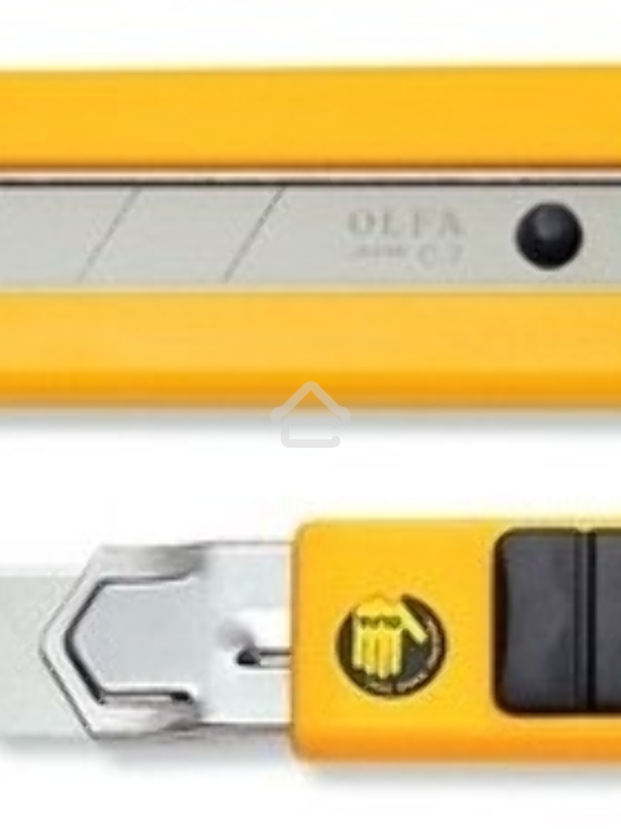 Нож OLFA с выдвижным лезвием, с резиновыми накладками, 25мм OL-H-1