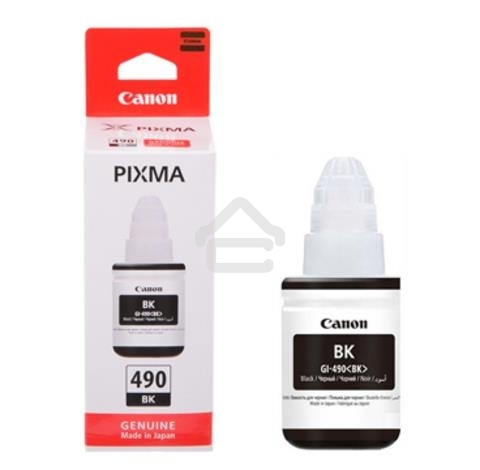 Чернила Canon GI-490BK 0663C001 черный для Canon Pixma G1400/2400/3400 (135мл)