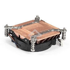 Кулер для процессора ExeGate ESNK-0049.PWM.1U.2011/66.Cu черный, 75 мм, медь, 5000 об/мин, 54 дБ, 4 pin, 115 Вт, 30 мм