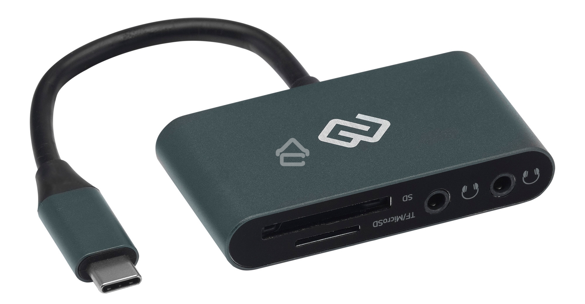 Кард-ридер Type C Digma CR-СA2512-G темно-серый