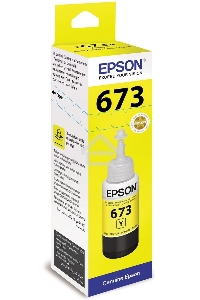 Чернила Epson 673 C13T673498 (аналог C13T67344A) желтый 70мл для Epson L800/L810/L850/L1800