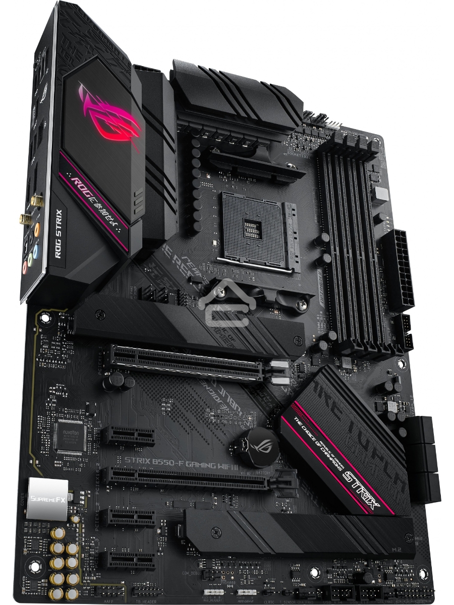 Материнская плата ASUS ROG STRIX B550-F GAMING WIFI II, AM4, AMD B550, 4xDDR4, 6xSATA, 2xM.2, 1xPCIe 3.0 x4, 1xPCIe 4.0 x16, 3xPCIe x1, 1xDP, 1xHDMI, 1x 2.5Gb LAN, 1xUSB-A 3.2 Gen 2, 2xUSB-A 3.2 Gen 1, 1xUSB-C 3.2 Gen 2, 5x3.5 мм, 7.1, ATX