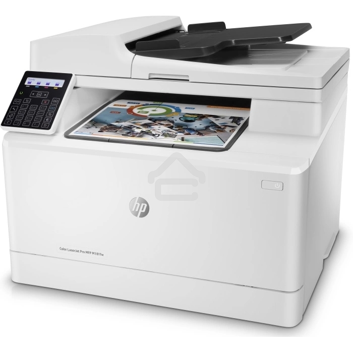 МФУ лазерное HP Color LaserJet Pro M183fw (7KW56A), A4, цветной, печ. до 16 стр/мин., скан. до 15 стр/мин. (ч/б) 8 стр/мин. (цвет), 600 x 600 dpi (печать) 1200x1200dpi (скан.), USB, RJ-45, Wi-Fi, Air Print, Mopria
