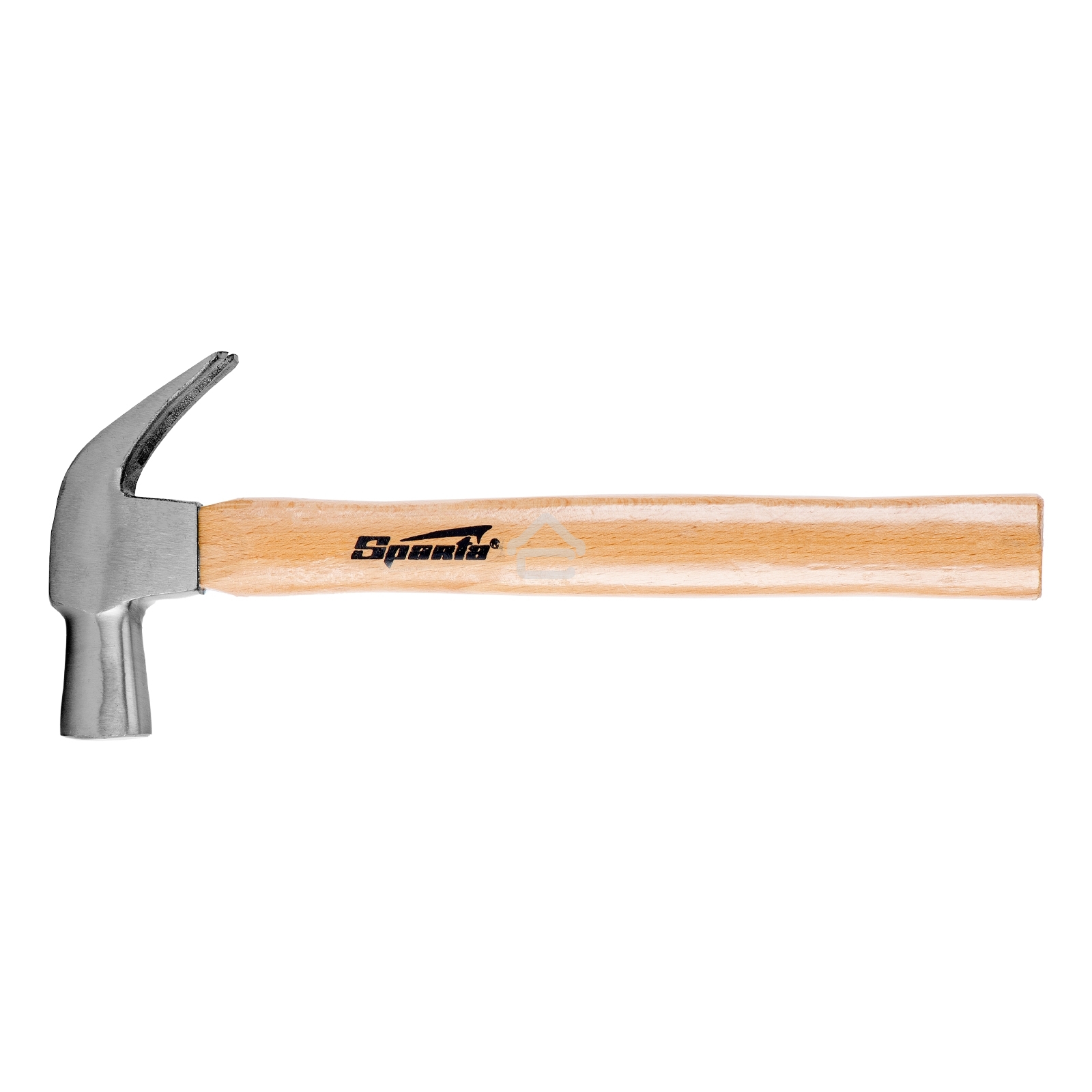 Молоток-гвоздодер Sparta 450 г боек 27 мм деревянная рукоятка