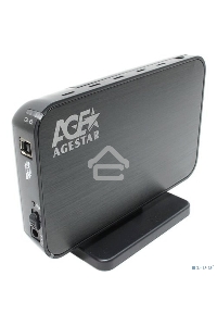 Внешний корпус для HDD AgeStar 3UB3A8-6G SATA II пластик/алюминий черный 3.5
