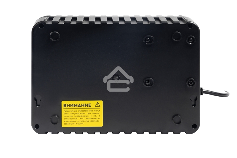 Источник бесперебойного питания SMARTWATT UPS SAFE 1000 черный, 1000/600 ВА/Вт, линейно-интерактивный, напольный, LED индикация, Shuko CEE7/4 - 3 шт.