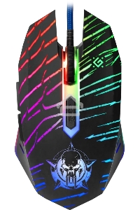 Мышь проводная Defender Dark Agent GM-590L черный, 12800 dpi, USB, кнопки - 6