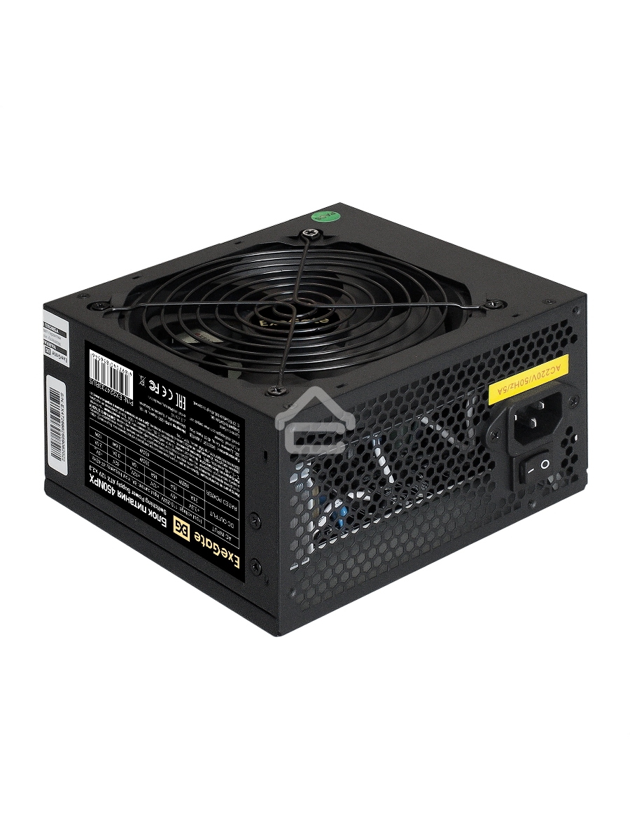 Блок питания Exegate, 450NPX (EX224733RUS), 450Вт, black, 120мм, черный
