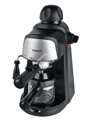 Кофеварка эспрессо Scarlett SC-037 черный, исп. кофе - молотый, 0.24 л, 800 Вт, 3.5 Бар.