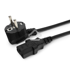 Кабель питания Cablexpert PC-186-1-5M, 5м, Schuko- C13, 3x1кв.мм, черный, с заземлением, пакет