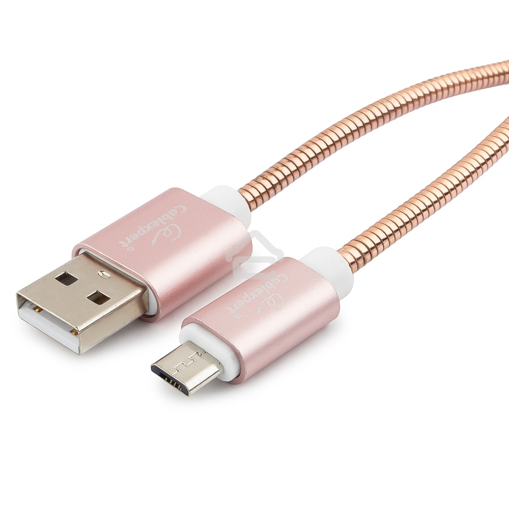 Кабель USB2.0 Cablexpert CC-G-mUSB02Cu-0.5M, AM/microB, серия Gold, длина 0.5м, золото, блистер