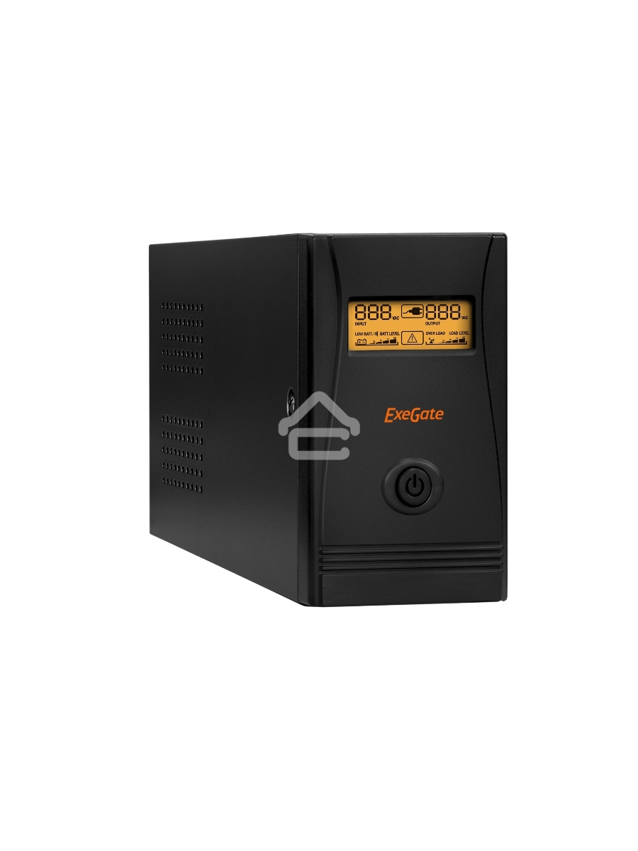 Источник бесперебойного питания ExeGate EP285579RUS SpecialPro Smart LLB-600.LCD.AVR.C13.RJ.USB <600VA/360W, LCD, AVR, 4*IEC-C13, RJ45/11, USB, Black>