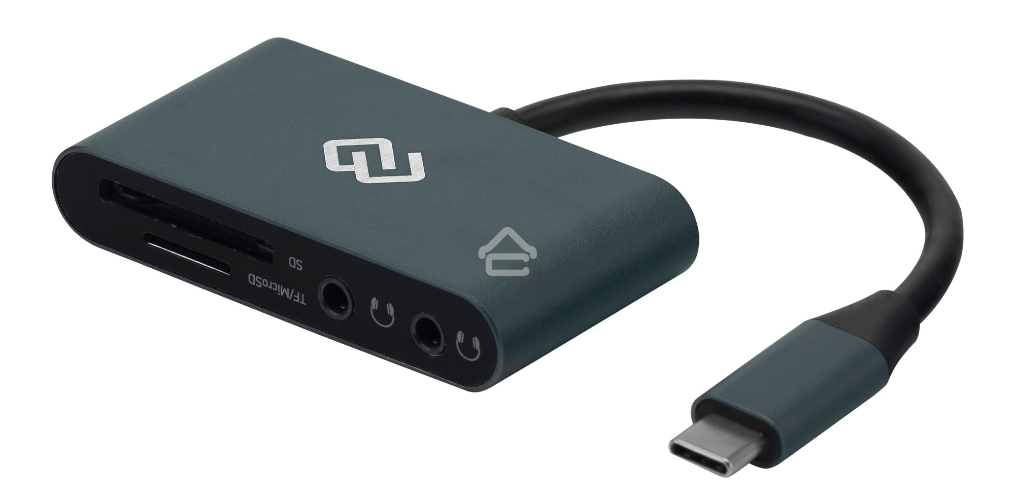 Кард-ридер Type C Digma CR-СA2512-G темно-серый