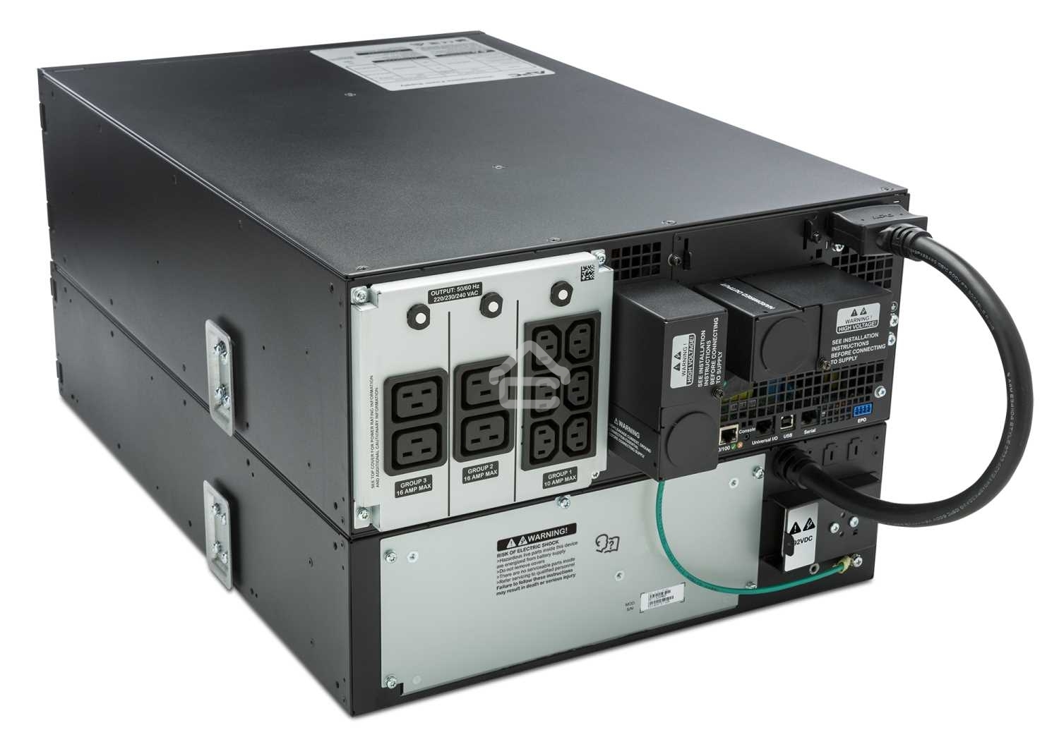 Источник бесперебойного питания APC Smart-UPS SRT SRT6KRMXLI 6000Вт 6000ВА черный