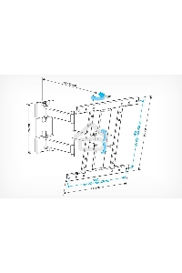 Кронштейн для LCD Holder LCD-SU4601-B черный, диагональ экрана 26″–50″до 35кг.