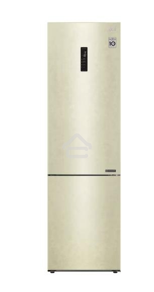 Холодильник LG GA-B509CESL бежевый глянцевый двухкамерный 277/107л морозилка снизу, No Frost