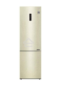 Холодильник LG GA-B509CESL бежевый глянцевый двухкамерный 277/107л морозилка снизу, No Frost