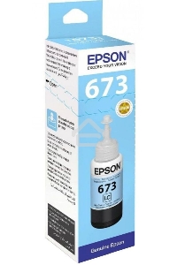Чернила Epson 673 C13T673598 (аналог C13T67354A) светло-голубой 70мл для Epson L800/L810/L850/L1800