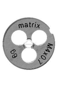 Плашка MATRIX М4x0,7 мм, Р6М5  77071