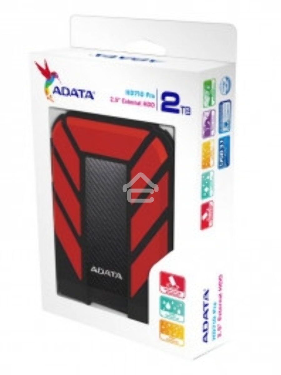 Внешний жесткий диск 2Tb Adata HD710P AHD710P-2TU31-CRD черный/красный (2.5