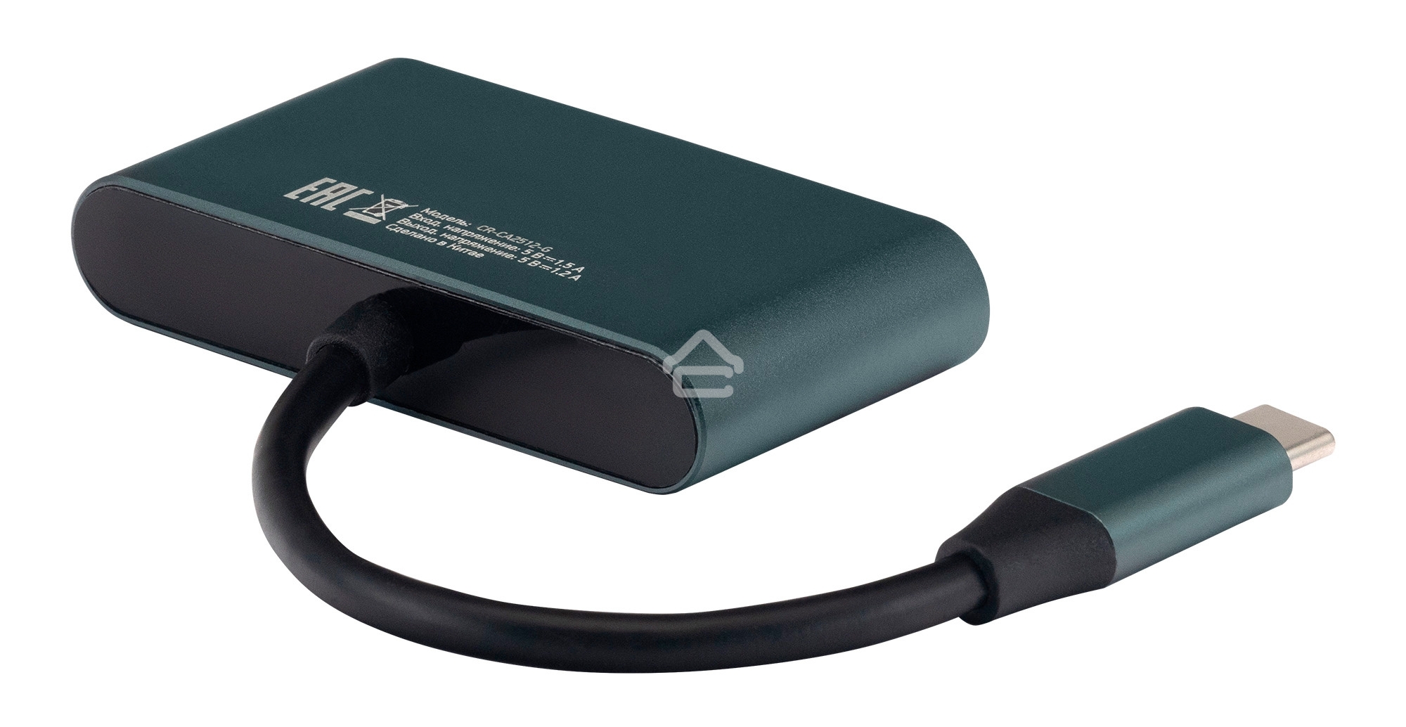 Кард-ридер Type C Digma CR-СA2512-G темно-серый