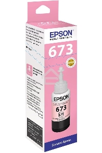 Чернила Epson 673 C13T673698 (аналог C13T67364A) светло-пурпурный 70мл для Epson L800/L810/L850/L1800