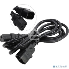 Кабель монитор-компьютер (UPS->уст-во) ExeGate Power EC-1,8P (С13->С14) VDE-250V-3*0,75-CU,10A, 1.8м