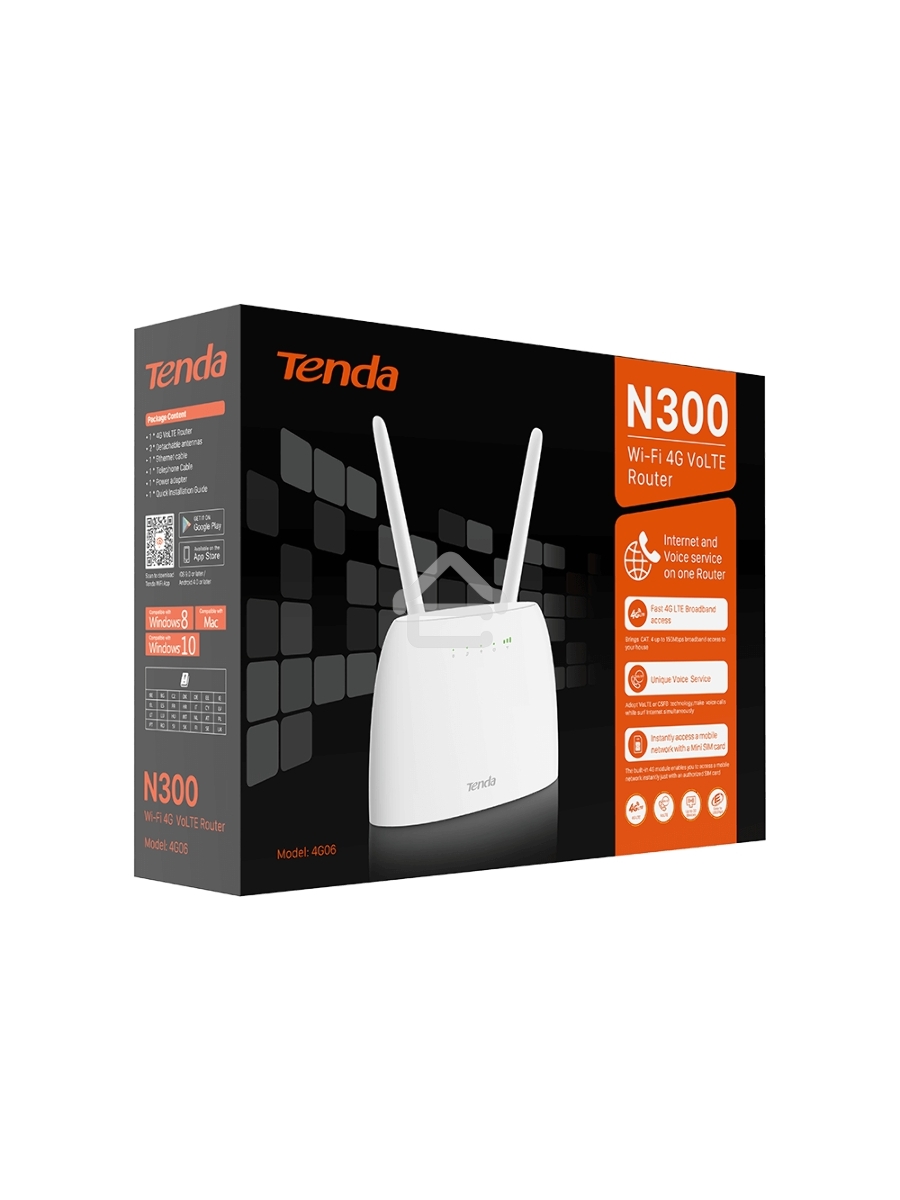 Роутер Tenda 4G06, 4G LTE и 4G VoLTE wiFi