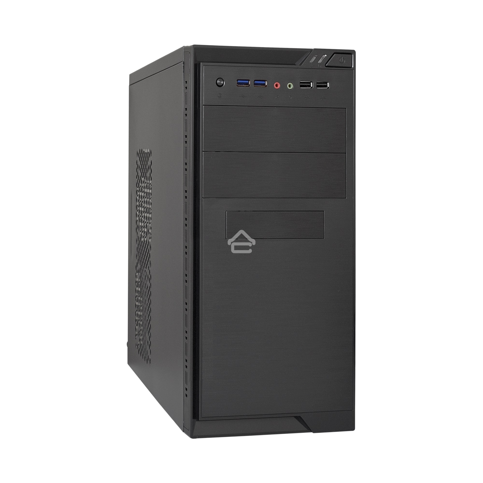 Компьютерный корпус Minitower ExeGate MA-372UX Black, mATX <UN400, 120mm> 2*USB+2*USB3.0, Audio