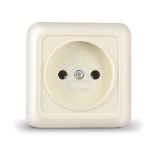 Розетка 1-м ОП Олимп 16А IP20 беж. Universal Б-О0022