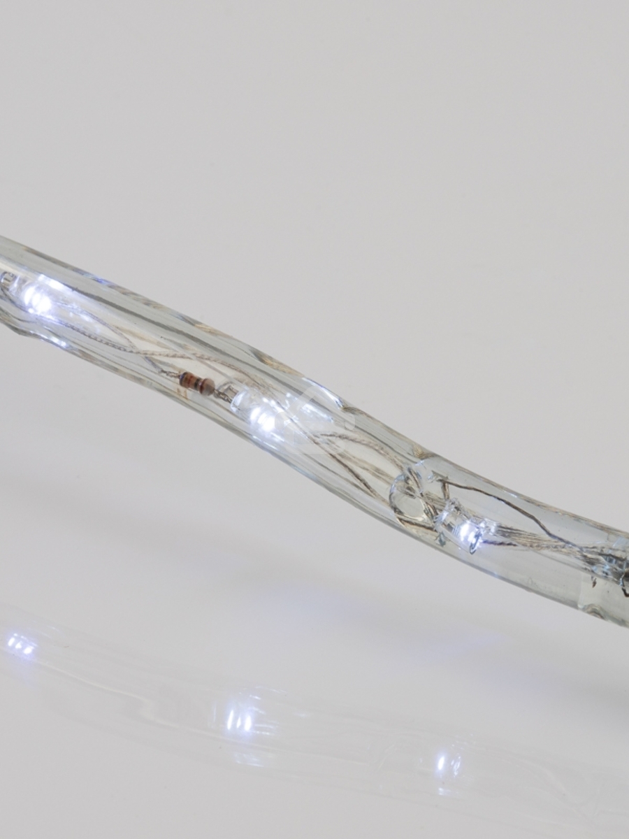 Дюралайт LED, фиксинг (2W), 24 LED/м, белый, 25 м