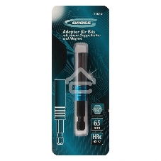 Адаптер для бит Gross с двойным держателем и магнитом, 65 мм, 1/4