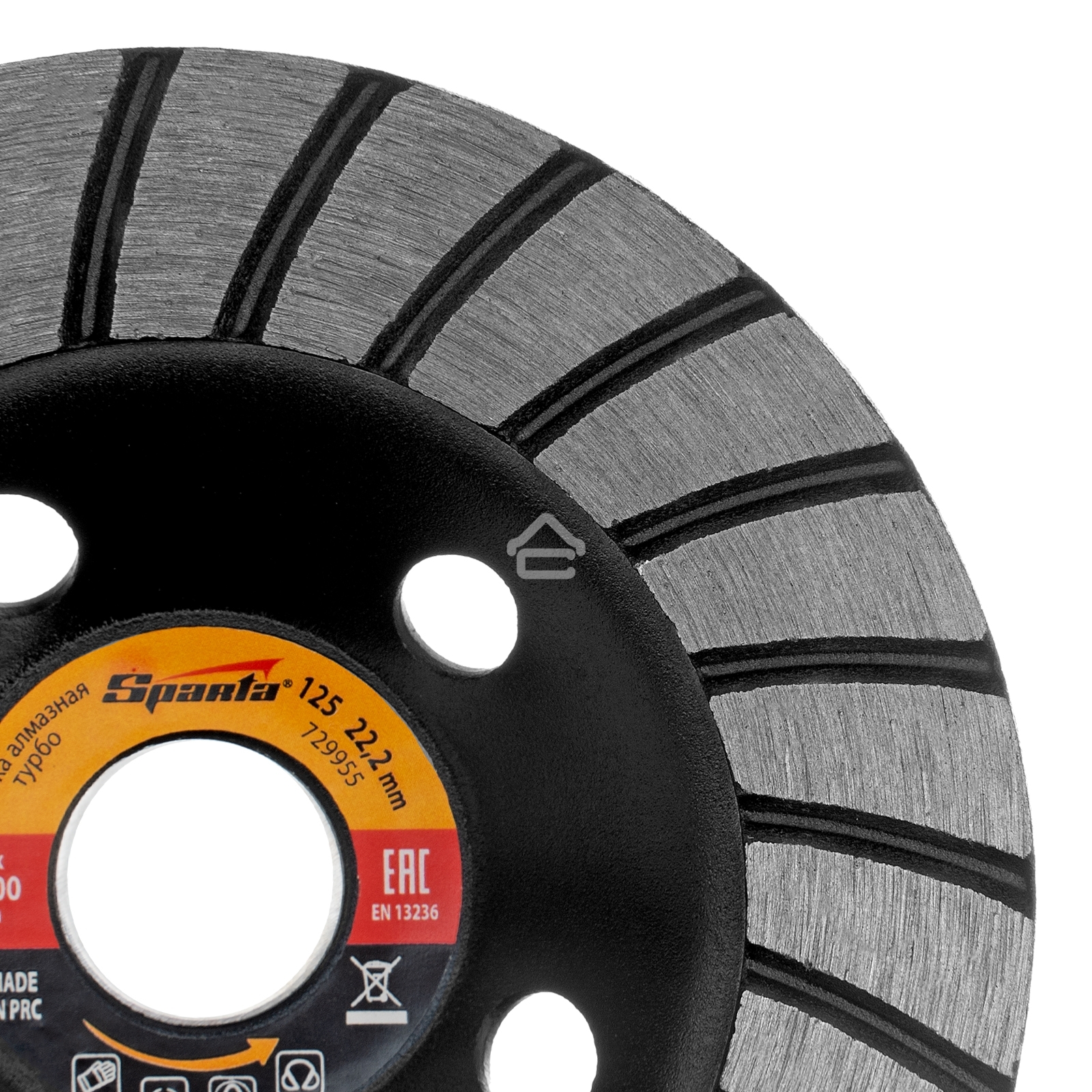 Чашка алмазная зачистная Sparta 125 мм, Turbo