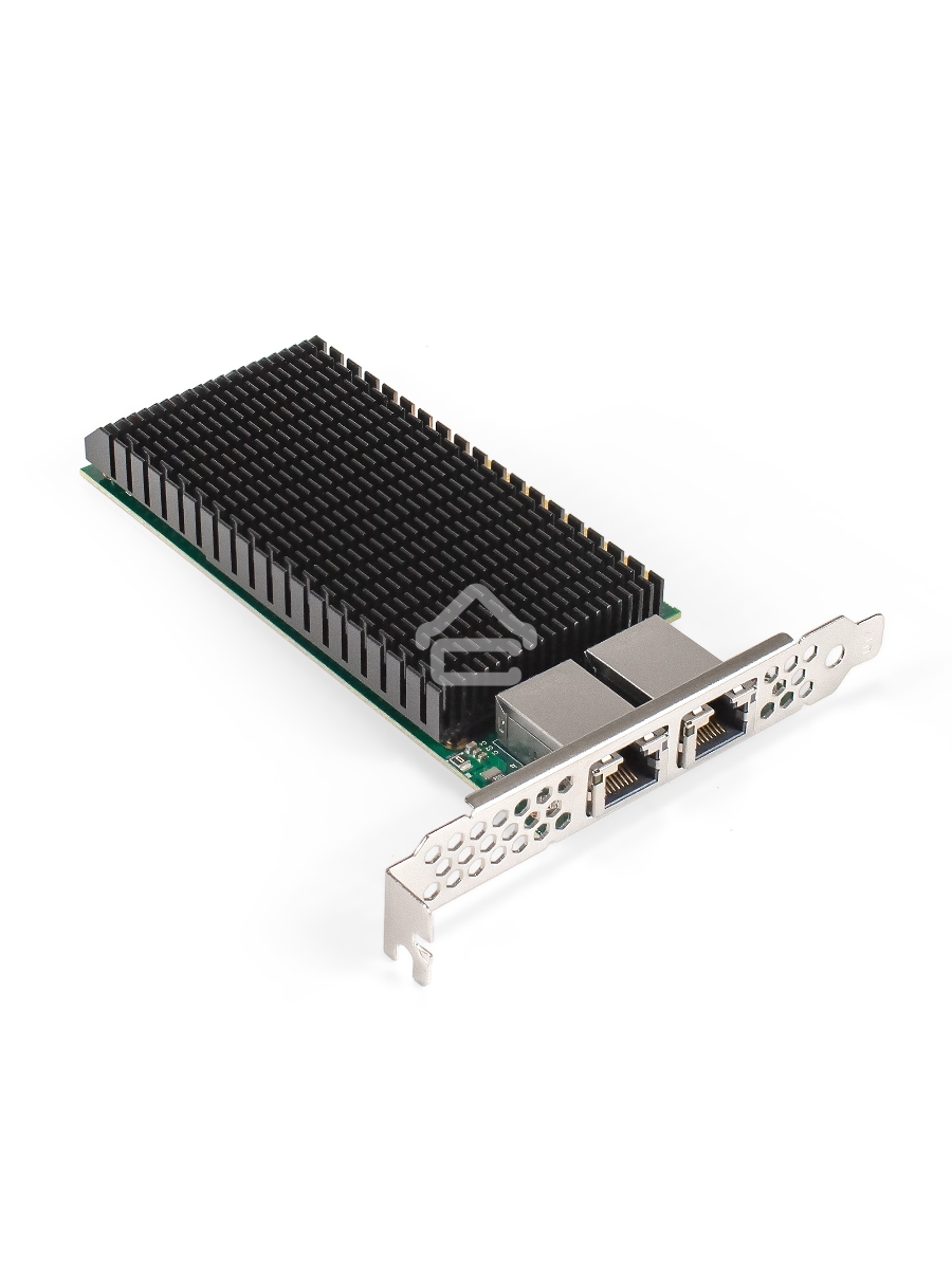 Сетевой адаптер ExeGate EXE-X540-T2 (PCI-E x8 v3.0, порты 2xRJ45 (медные), 10Gb/s (10/5/2.5/1Gb/s, 100Mb/s), Server NIC Intel Chipset X540-AT2)