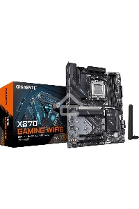 Материнская плата GIGABYTE X870 GAMING WIFI6, AM5, AMD X870, 4xDDR5, 4xSATA, 3xM.2, 1xPCI-E 5.0 x16, 2xPCI-E 3.0 x1, 1xHDMI, 2xUSB Type-C, 1x2.5Gb LAN, 1xUSB-A 3.2 Gen 2, 3xUSB-A 3.2 Gen 1, 4xUSB 2.0, 3x3.5 мм, 7.1, ATX
