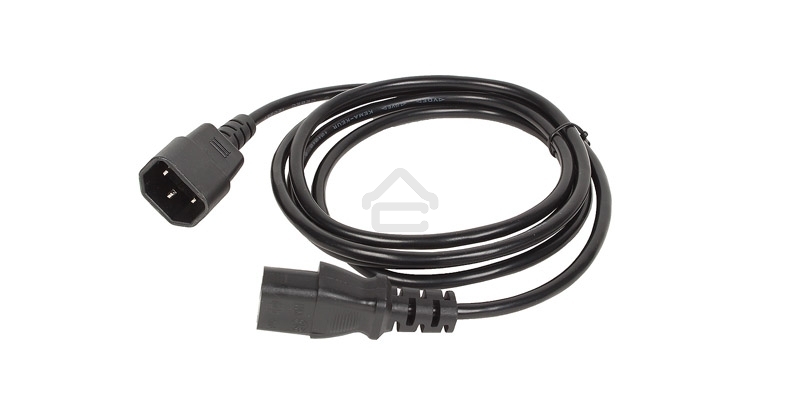 Кабель монитор - компьютер 220V (UPS -> устройство) VCOM <VDE> 3G*0.5мм (CE001-CU)1.8м