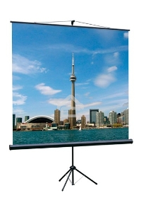 Экран на треноге Lumien 160x160см Eco View LEV-100105 1:1 напольный рулонный